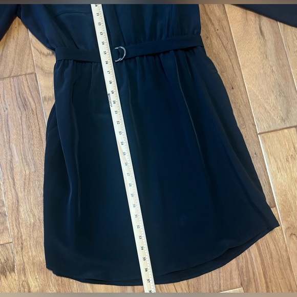 Belted Black Shirt Dress - Picture 2 of 11